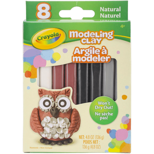 Crayola Natural Modeling Clays (Set of 8) Hadafy