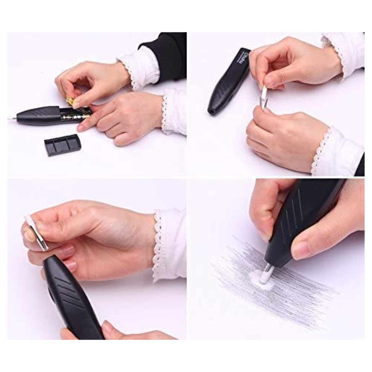 Ohuhu Electric Eraser Kit with 20 Eraser Refills & Brush Hadafy