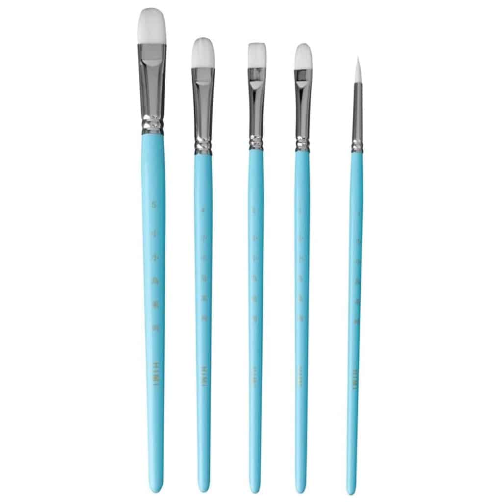 Miya Blue HIMI Little Bird Paint Brushes (Set of 5) - Hadafy