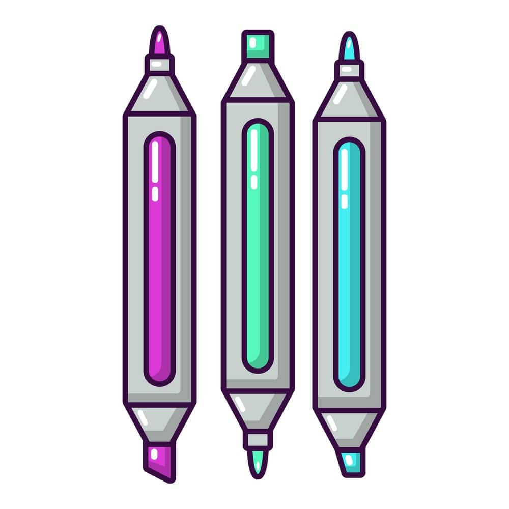 Marker pen icon. Cartoon illustration of marker pen vector icon for web