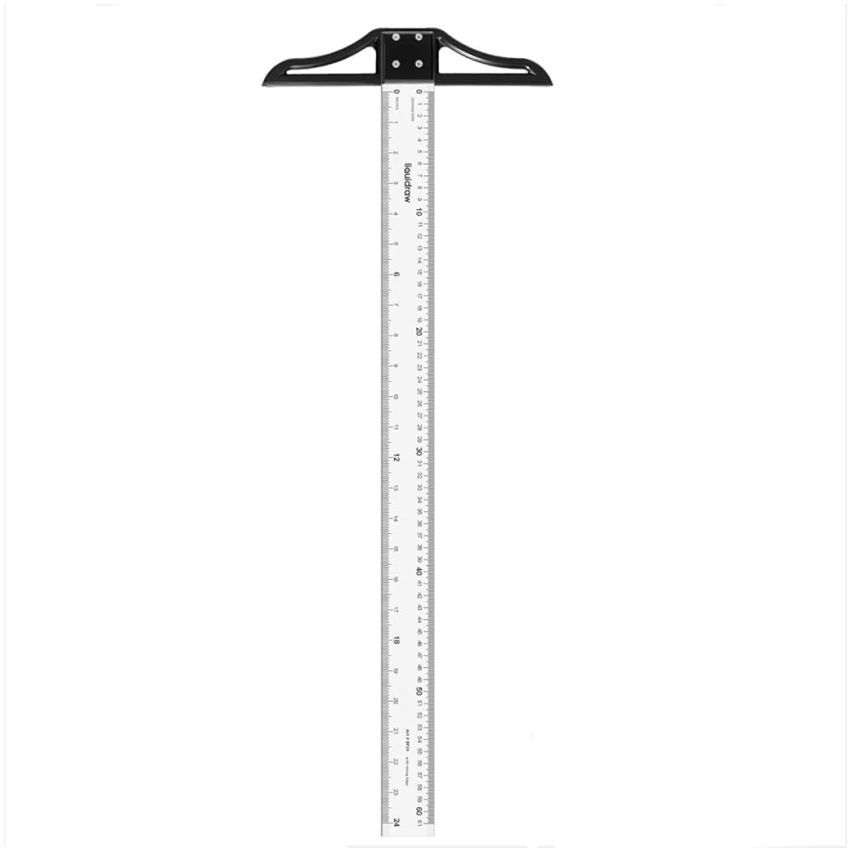 Square Head Ruler Manova Plastic T-Square Ruler with Acrylic Head & Bag (60 cm)