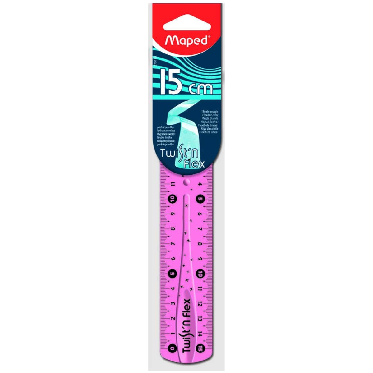 Maped 15 cm Twist N Flex Flexible Ruler (Purple) - Hadafy